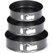 Elitehoff Serie - Losmaakbare Bakvormen - Rond - 3 Stuks - 24/26/28cm