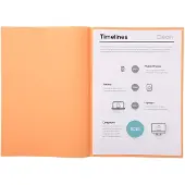 Exacompta Super Dossiermap A4 Oranje Karton 60 g/m² 1000 Stuks
