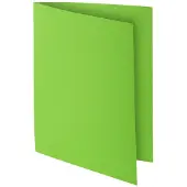 Exacompta 10x ROCK''S 210 Pak van 10 dossiermappen 210g/m2 24x32cm voor A4. - Groen - 217113E