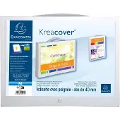 Exacompta 10x KreacoverPP 8/10de Opbergtas met handvat - 25x33 cm - Wit - 5925E