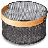 Husla - Broodmand - Bruin - Stalen Frame - Bamboe Handgreep