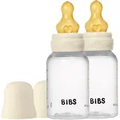 BIBS Babyfles - 150ml - 2-pack - Natuurrubber speen - Ivory