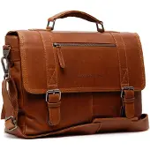 The Chesterfield Brand Imperia Koffer Leer 40 cm Laptop compartiment bruin