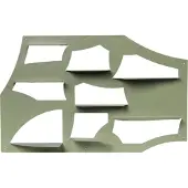 Ferm Living Wandplank Leta Tea Green