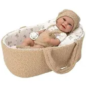 Munecas Arias Elegance Babypop Jongen Met Reiswieg 33 Cm