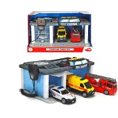Dickie Toys Toys Sos - Rescue Center Belgische Reddingsdiensten - Politie - Brandweer - Ambulance - Vanaf 3 jaar - Speelgoedgarage