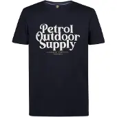 Petrol Industries Shirt blauw / wit