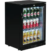 Polar Barkoeling met klapdeur | Zwart | 138L | 90(h)x60x52 cm