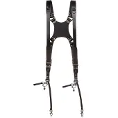 The Hantler Dual camera harness Black / Brass, Regular