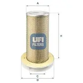 Ufi 27.034.00 Luchtfilter