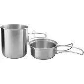 Tatonka - Handle Mug 600 Set - Bestekset grijs