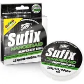 Sufix Nanobraid gevlochten draad, 100 meter, geel, 0.040 mm