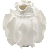 Kare design Vaas Viento 23cm wit