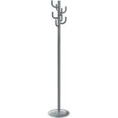 MAUL Staande kapstok 9402682 MAULpolaris Lite Aantal haken: 8 (b x h x d) 36.5 x 177 x 36.5 cm Staal Grijs 1 stuk(s)
