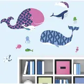 RoomMates Muurstickers Sea Whales - - Wall_stickers - Vinyl