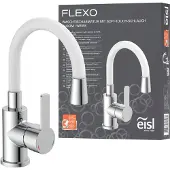 Eisl FLEXO mengkraan wastafel | chroom-wit - NI075FLCRW NI075FLCRW