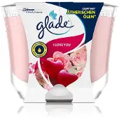 Glade Geurkaars 'I Love You' - Roze, 224g, Bloemig