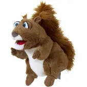 Living puppets handpoppen dier Gerda de eekhoorn 29cm