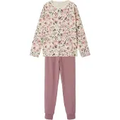 Name it Nachtkledij 'Nostalgia Flower' beige / bruin / kaki / oudroze
