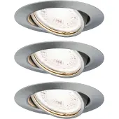 Paulmann 93424 Inbouwlamp Set van 3 stuks RVS (geborsteld)