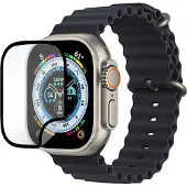 ESTUFF Flexibel hybride glazen scherm, Sporthorloge + Smartwatch-accessoires, Zwart, Transparant