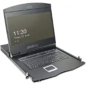 Digitus DS-72211-4GE KVM-console 8 poorten CAT 5 (RJ45) 1366 x 768 Pixel