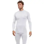 Falke Warm Turtleneck sneldrogend functioneel functioneel shirt met lange mouwen heren wit - maat S