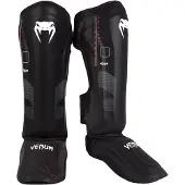 Venum Tactical XT Kickboks Scheenbeschermers Zwart Vuurrood - XL