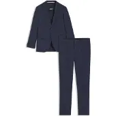 BOSS Regular-fit pak van scheerwol met micropatroon Maat 48