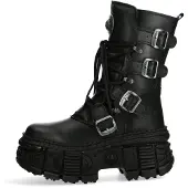New rock Veterlaarzen 'WALL373-S5' zwart