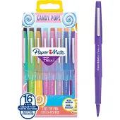 Paper Mate viltstiften | medium punt (0,7 mm) | Candy POP en diverse kleuren | 16 stuks