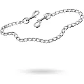 Zado - dubbele metalen karabijnhaak met ketting - 50cm