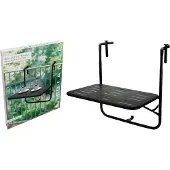 Ambiance Balkontafel 60x43x70cm zwart zwart Kunststof Tafel
