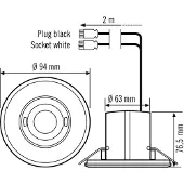 ESYLUX MD-FLAT 360I/8 Plafond Bewegingsdetector Met WAGO WINSTA - EP10424861