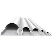 Multibrackets Premium aluminium kabelgoot - 110 x 3,3 cm / wit