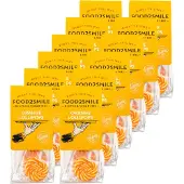 Food2Smile | Orange Lollipops | 12 stuks | 12 x 50 gram