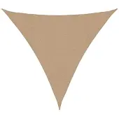 vidaXL Zonnezeil 160 g/m² 5x5x5 m HDPE taupe