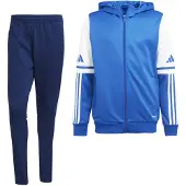 Adidas Squadra 25 Hooded Trainingspak Full-Zip Kids Blauw Donkerblauw Wit