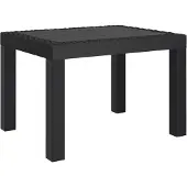 vidaXL Tuintafel 59x47x40 cm PP antracietkleurig