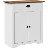 vidaXL Onderkast voor wastafel, BODO, wit en bruin, 70x35x80 cm