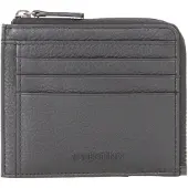 Valentino Leren Kaarthoes Sodaro Card Case Nero Zwart