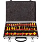 AWTOOLS Snijders, set freestips voor hout 35 st. koffer 8mm