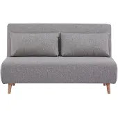 Ebuy24 2-zitsslaapbank Marlow | polyester grijs 140x26x87.5 cm slaapbanken | NADUVI