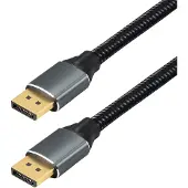 MaxTrack DisplayPort kabel | DP2.1a (10K 60Hz) | UHBR13.5 (54Gbit/s) | aluminium/nylon | 1,5 meter