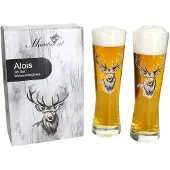 MamboCat Set van 2 bierglazen Alois