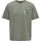 Only & Sons Osjkeane T-shirts Heren Liath 158/164