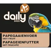 Daily PAPEGAAIENVOER MET FRUIT-1,5KG-GEPOFTE GRANEN-GRIJZEROODSTAART-AMAZONES