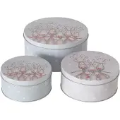 Boltze B. Set van 3 koekjestrommels Magnus rond - 2024394