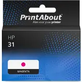 PrintAbout Huismerk HP 31 (1VU27AE) Inktcartridge Magenta