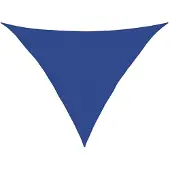vidaXL Zonnezeil 160 g/m² driehoekig 5x5x6 m HDPE blauw